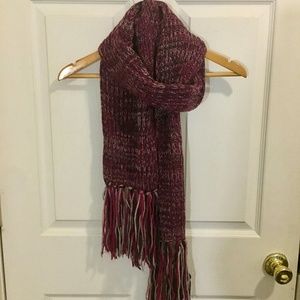 Wine/Eggplant/Burgundy Acrylic Crochet Scarf
